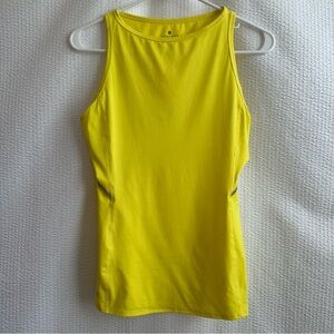 Athleta Running Yellow Tank Top Size: XXS